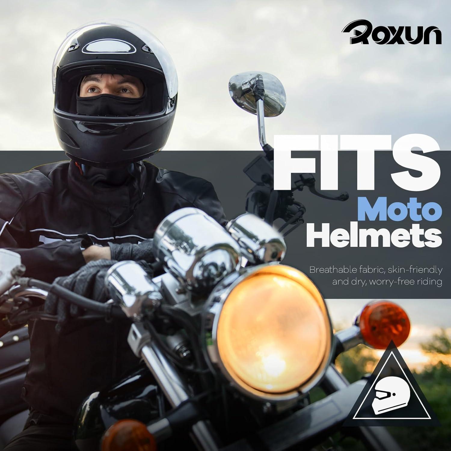 imageBalaclava Ski Mask 5 Pack Neck Gaiter Motorcycle Scarf Summer Cooling UV Protector MenWomenBlacksandbrownarmy Greencamo