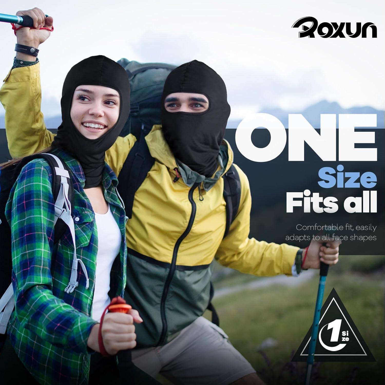 imageBalaclava Ski Mask 5 Pack Neck Gaiter Motorcycle Scarf Summer Cooling UV Protector MenWomenBlackwhiteredorangefluorescent