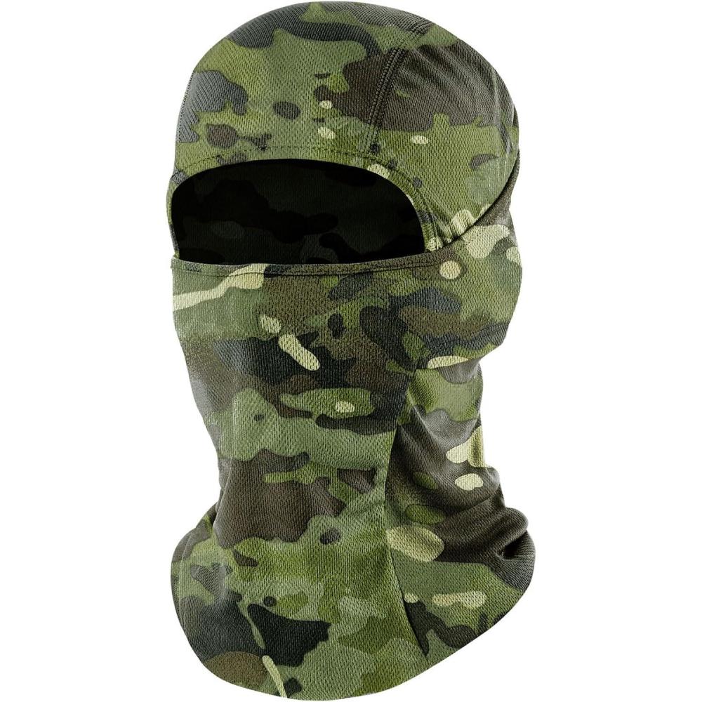 imageSki Mask Balaclava Shiesty Motorcycle Football Windproof UV Protector Cooling for MenWomenForest Camo