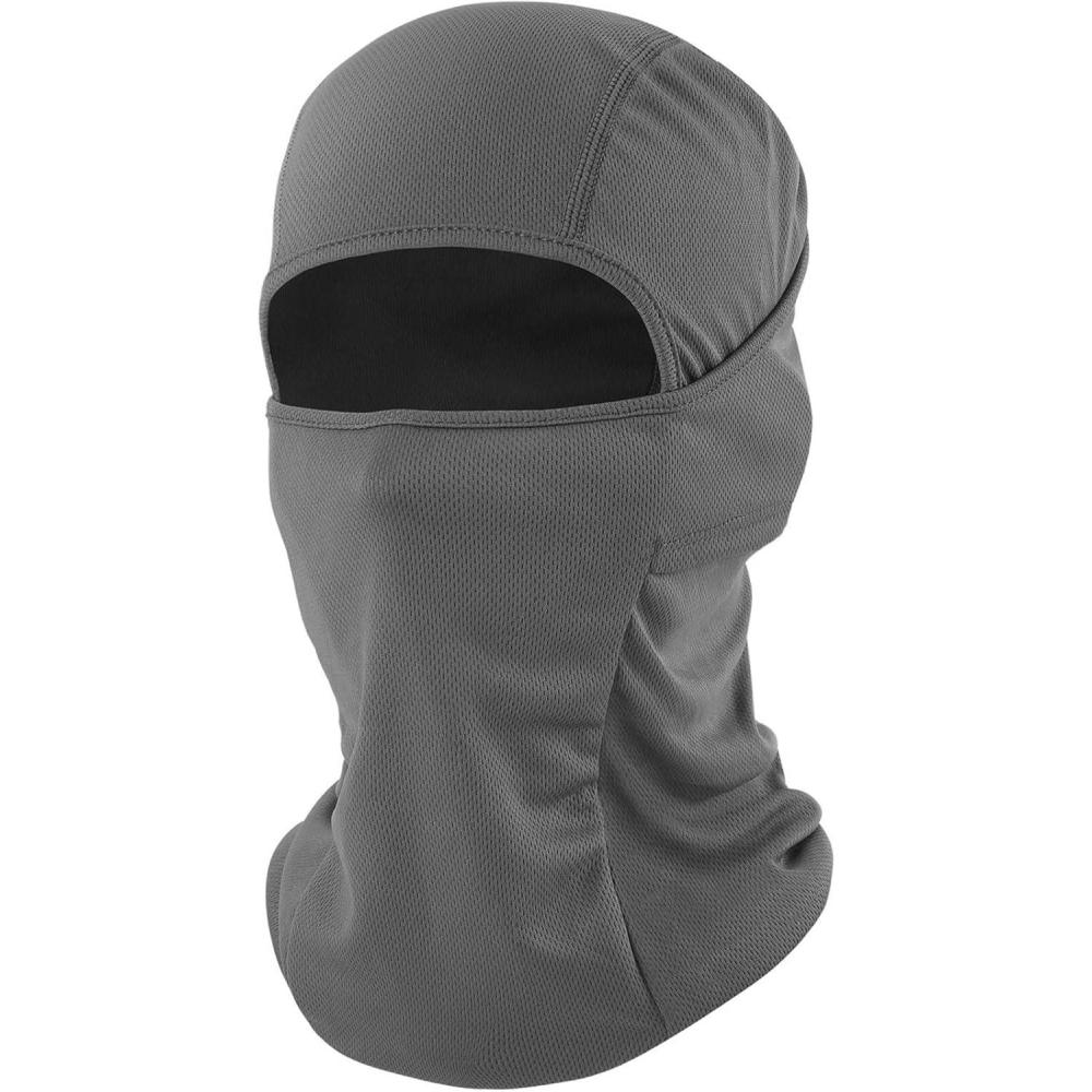 imageSki Mask Balaclava Shiesty Motorcycle Football Windproof UV Protector Cooling for MenWomenGray