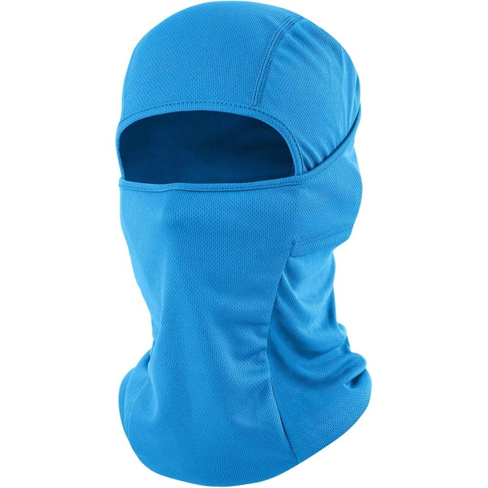 imageSki Mask Balaclava Shiesty Motorcycle Football Windproof UV Protector Cooling for MenWomenLight Blue