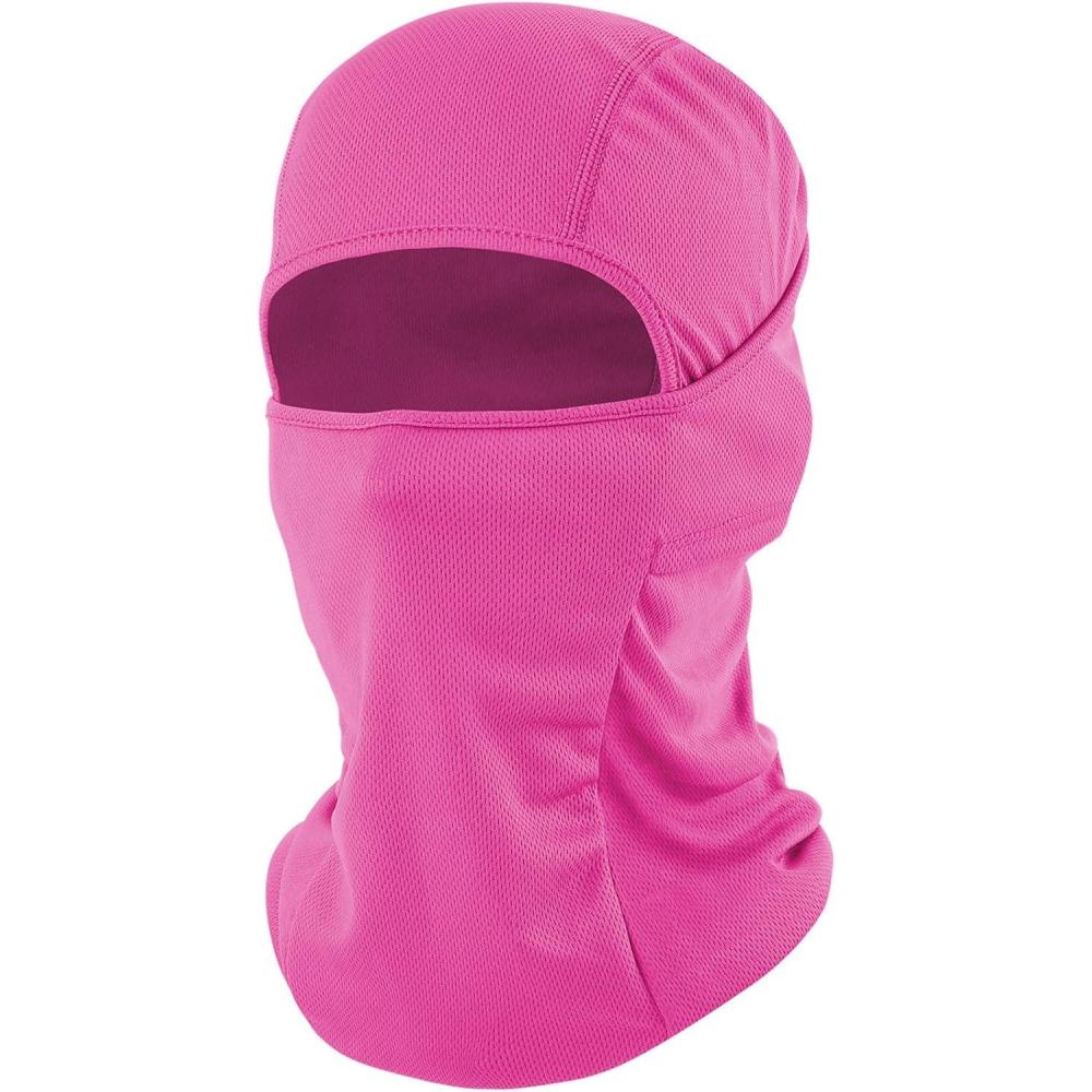 imageSki Mask Balaclava Shiesty Motorcycle Football Windproof UV Protector Cooling for MenWomenRose Red
