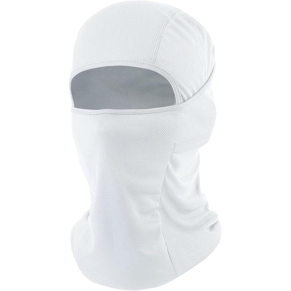 imageSki Mask Balaclava Shiesty Motorcycle Football Windproof UV Protector Cooling for MenWomenWhite