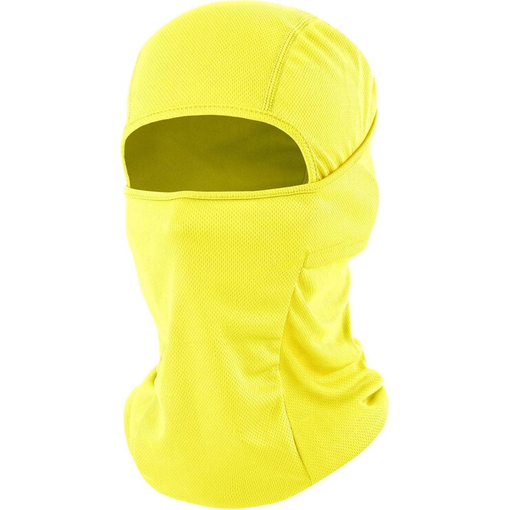 imageSki Mask Balaclava Shiesty Motorcycle Football Windproof UV Protector Cooling for MenWomenYellow