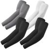 4 Pairs - 2 Black+dark Gray+white