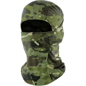 Ski Mask Balaclava Shiesty, Motorcycle Football Windproof UV Protector Cooling for Men/Women(Forest Camo)