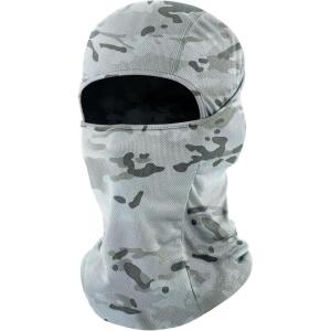 Ski Mask Balaclava Shiesty, Motorcycle Football Windproof UV Protector Cooling for Men/Women(White Camo)