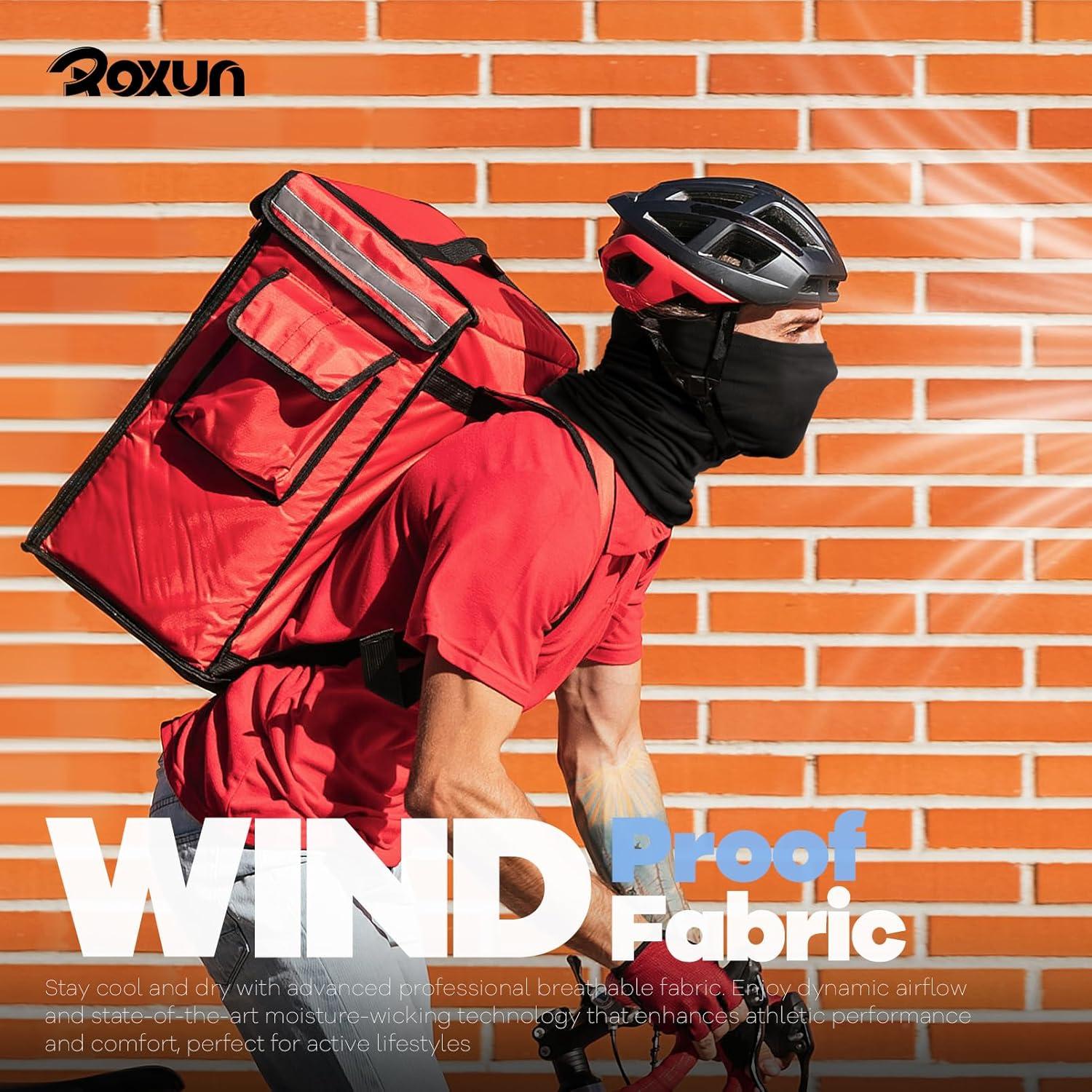 image4 Pack Neck Gaiter Cooling Breathable Face Mask UV Protection Scarf Hiking Bandana for MenWomenBlackgraybluearmy Green