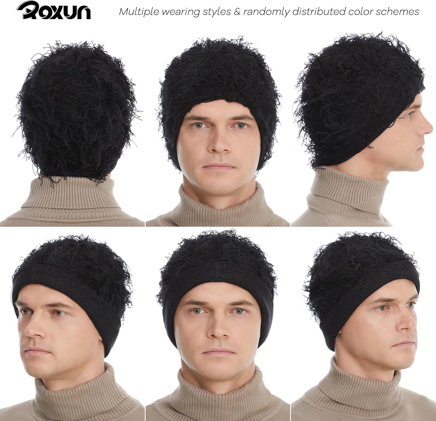 imageDistressed Beanie Fuzzy Shiesty Yeat Warm One Size for Men Women Winter Fashion Knit CapBlack