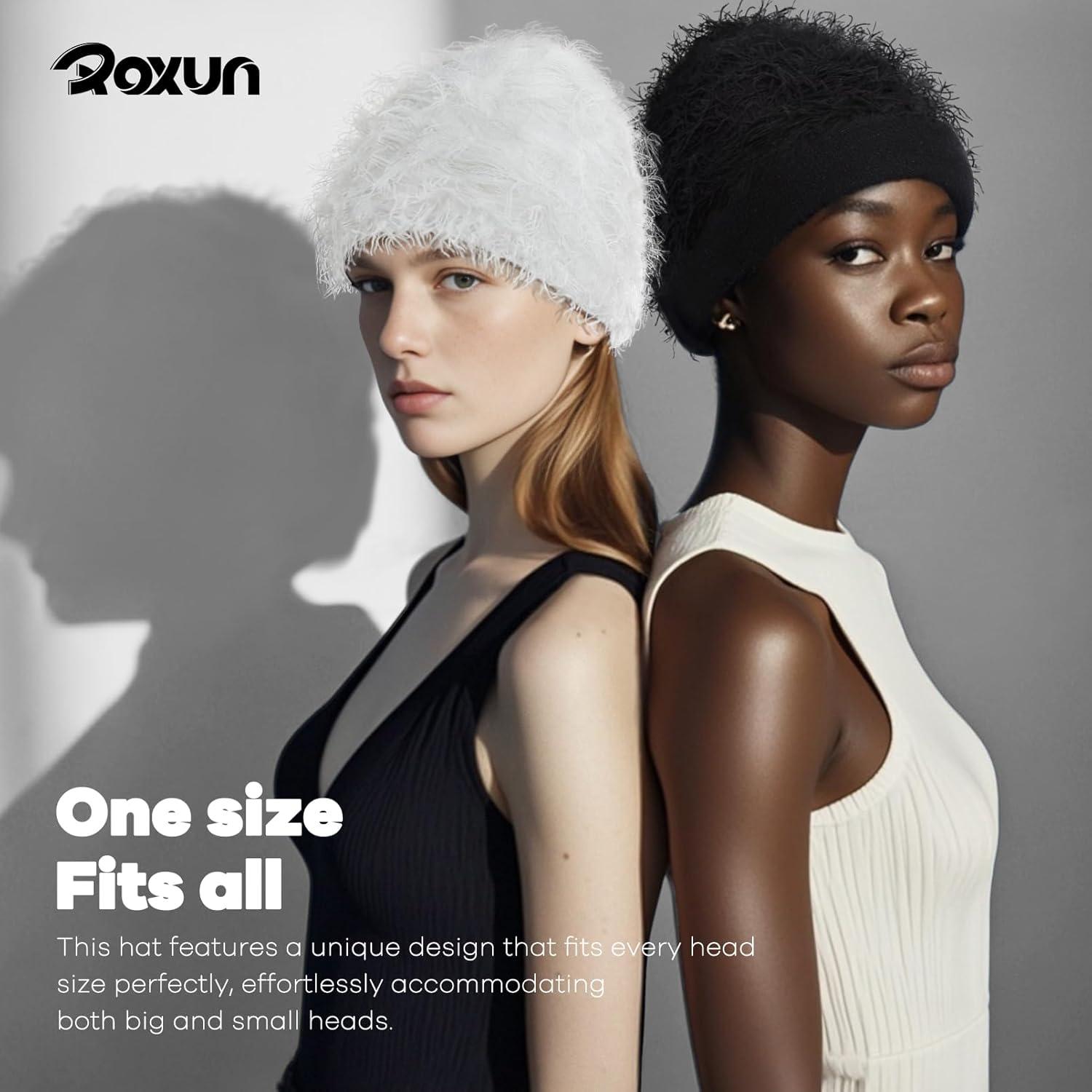 imageDistressed Beanie Fuzzy Shiesty Yeat Warm One Size for Men Women Winter Fashion Knit CapPurple Mixed