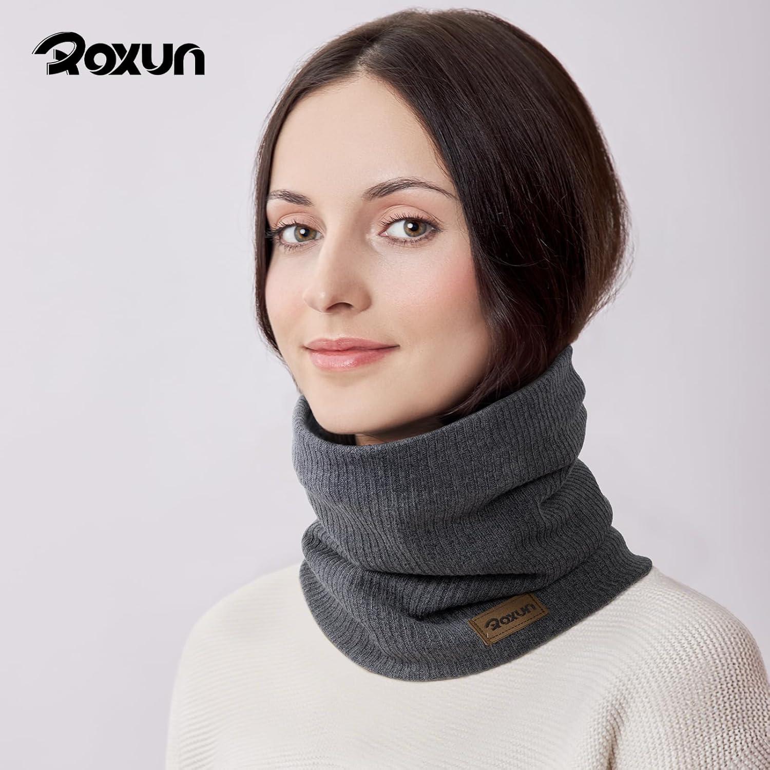 imageWinter Neck Gaiter Neck Warmer Cover Ski Gaiters for MenWomen Fleece Thick Elegant StylishKhaki