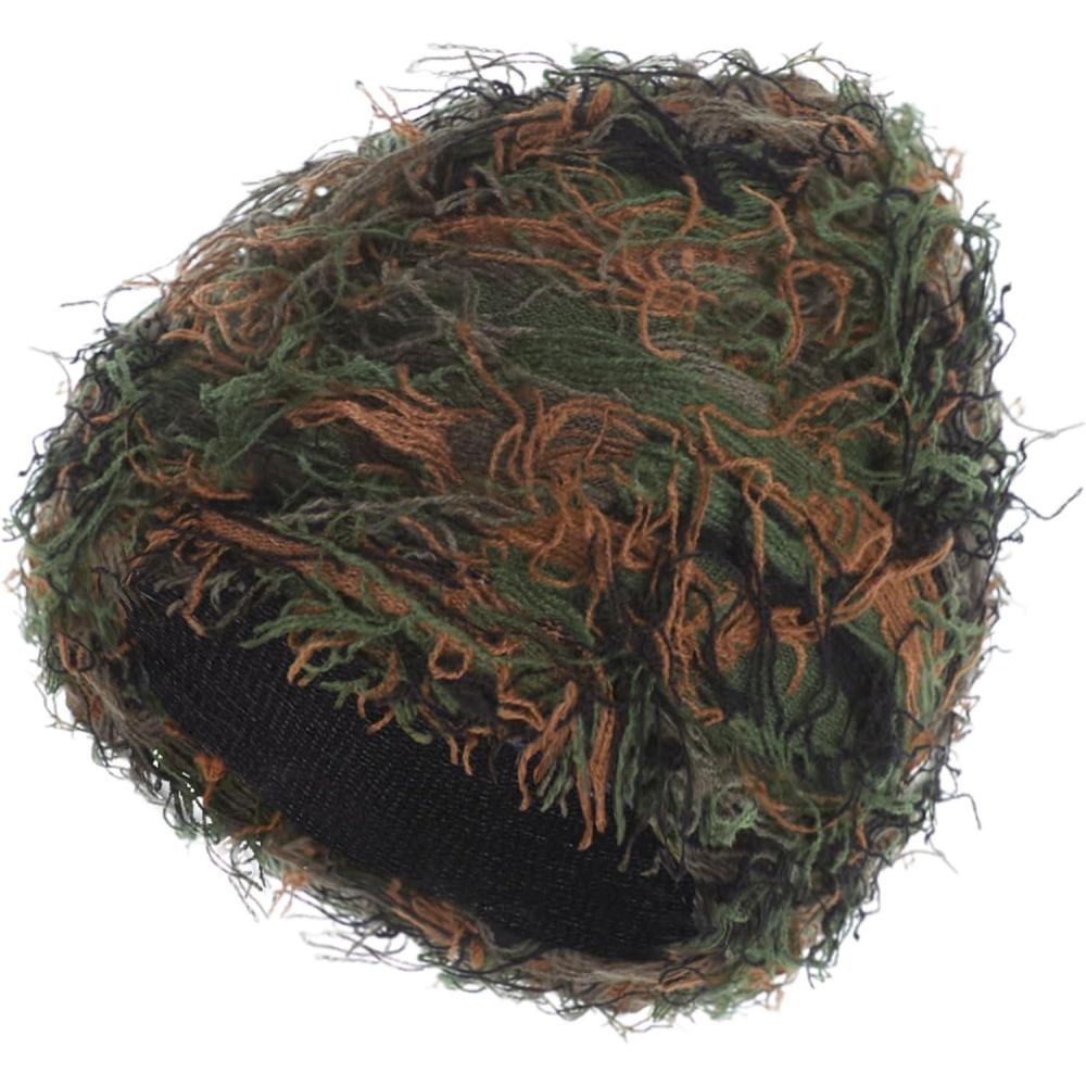 imageDistressed Beanie Fuzzy Shiesty Yeat Warm One Size for Men Women Winter Fashion Knit CapArmy Green Mixed
