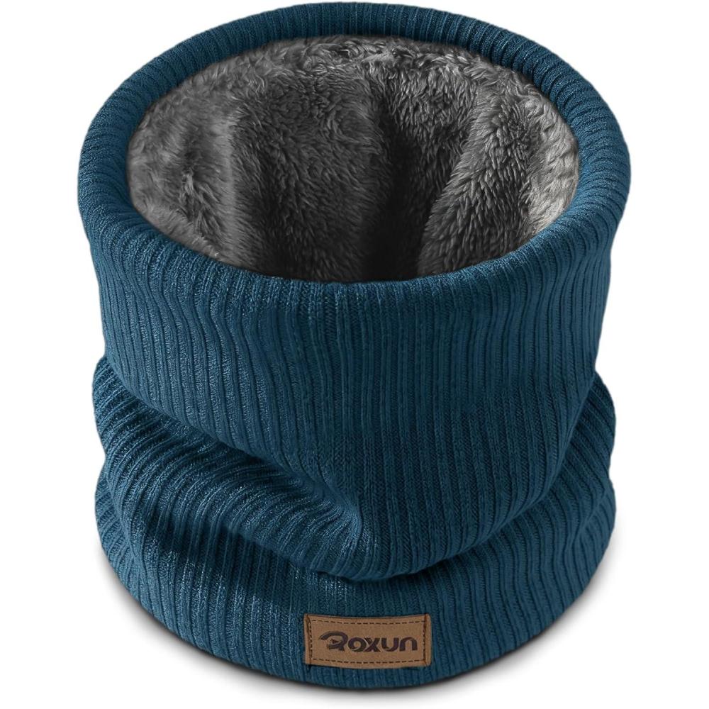 imageWinter Neck Gaiter Neck Warmer Cover Ski Gaiters for MenWomen Fleece Thick Elegant StylishDeep Teal