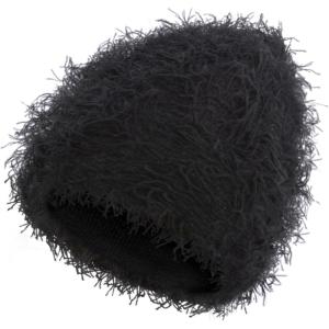 Distressed Beanie, Fuzzy Shiesty Yeat Warm One Size for Men Women Winter Fashion Knit Cap(Black)