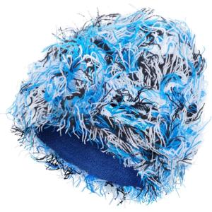 Distressed Beanie, Fuzzy Shiesty Yeat Warm One Size for Men Women Winter Fashion Knit Cap(Blue Mixed)
