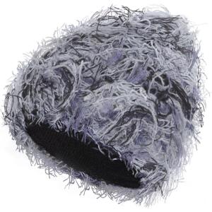Distressed Beanie, Fuzzy Shiesty Yeat Warm One Size for Men Women Winter Fashion Knit Cap(Gray Mixed)