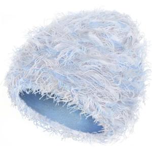 Distressed Beanie, Fuzzy Shiesty Yeat Warm One Size for Men Women Winter Fashion Knit Cap(Light Blue Mixed)