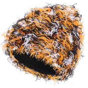 Distressed Beanie, Fuzzy Shiesty Yeat Warm One Size for Men Women Winter Fashion Knit Cap(Orange Mixed)