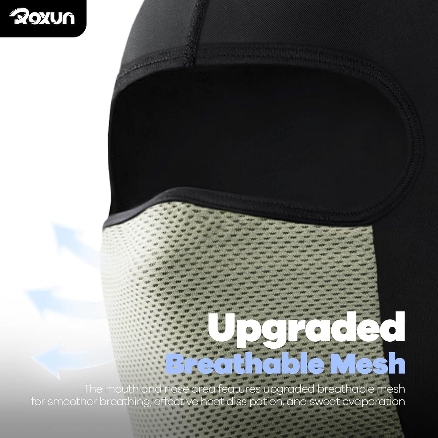 image:imageBalaclava Cycling Face Mask Summer Cooling Ice Silk Mesh Moto Sun Protection Ski for Men WomenGray