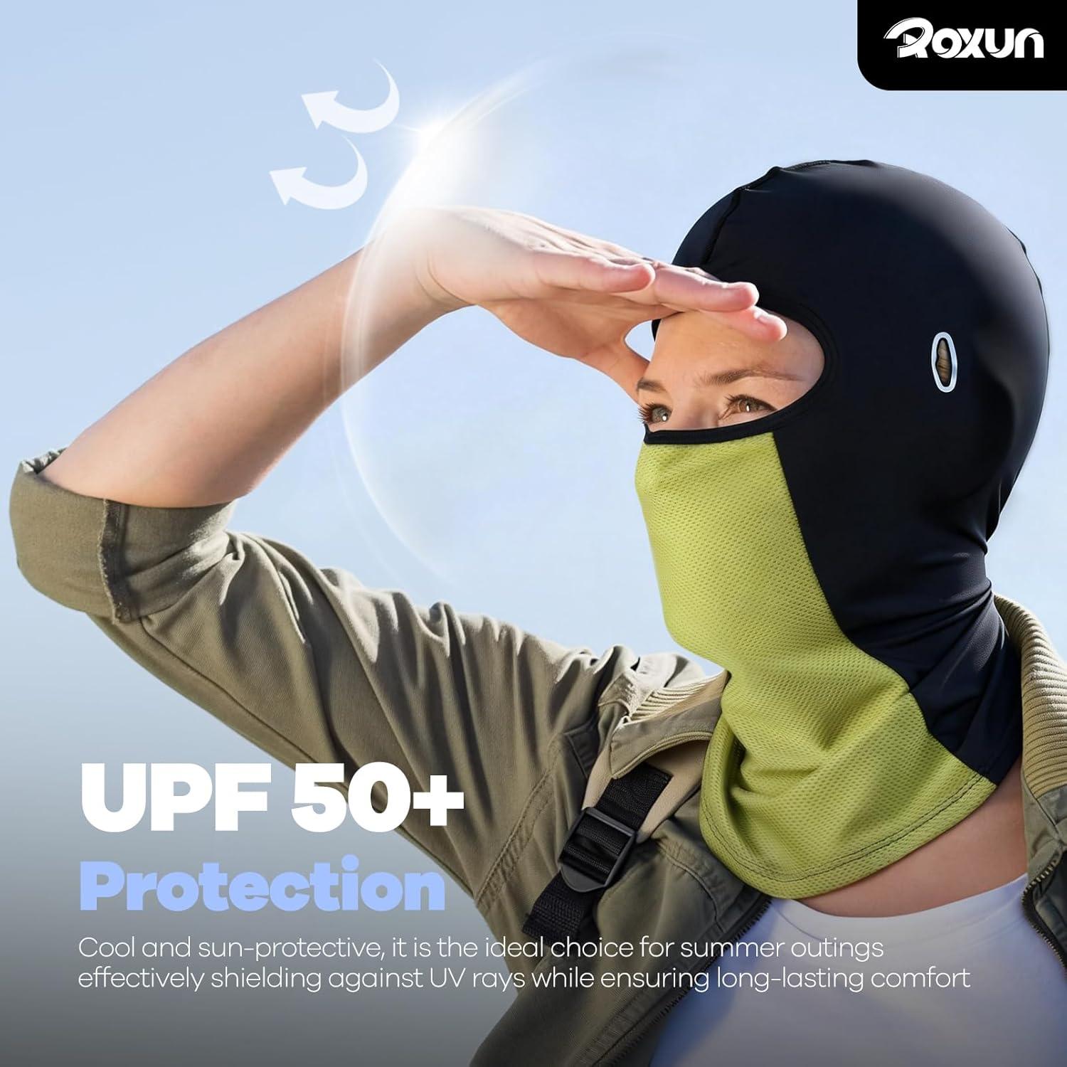 image:imageBalaclava Cycling Face Mask Summer Cooling Ice Silk Mesh Moto Sun Protection Ski for Men WomenGray