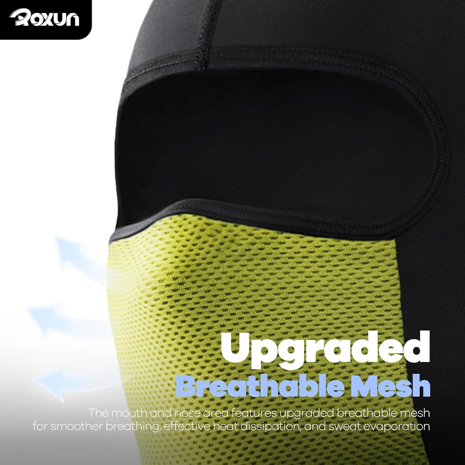 image:imageBalaclava Cycling Face Mask Summer Cooling Ice Silk Mesh Moto Sun Protection Ski for Men WomenMustard Green