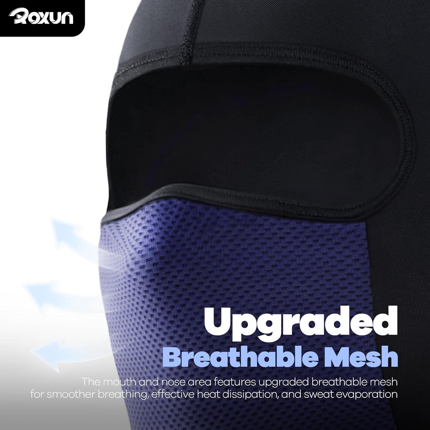 image:imageBalaclava Cycling Face Mask Summer Cooling Ice Silk Mesh Moto Sun Protection Ski for Men WomenNavy