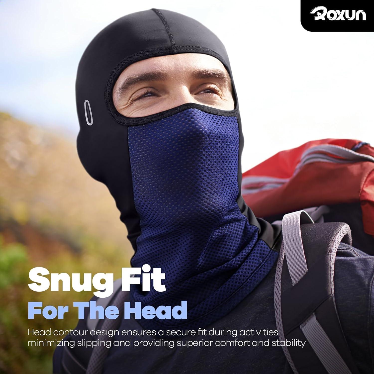image:imageBalaclava Cycling Face Mask Summer Cooling Ice Silk Mesh Moto Sun Protection Ski for Men WomenWhite