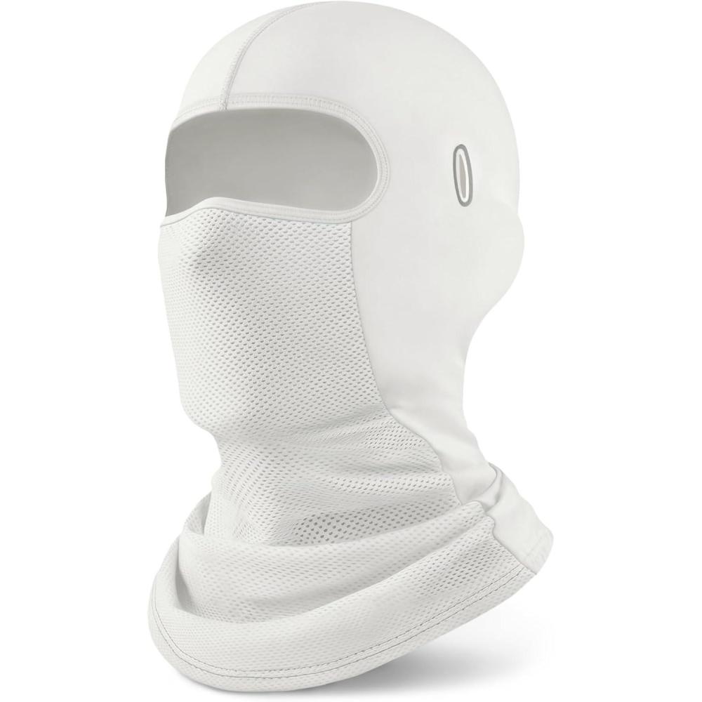 image:imageBalaclava Cycling Face Mask Summer Cooling Ice Silk Mesh Moto Sun Protection Ski for Men WomenWhite