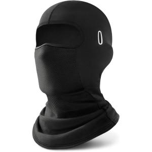 Balaclava Cycling Face Mask, Summer Cooling Ice Silk Mesh Moto Sun Protection Ski for Men Women(Black)