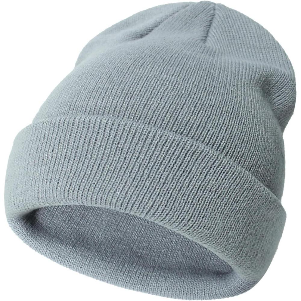 imageGenerisch Bonnet dhiver en tricot doux pour enfants Unisexe Bb Garon Fille Bonnet tricot chaud de 3 mois  6 ansGris