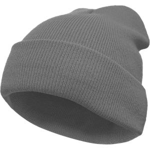V043 Bonnet d&rsquo;hiver en tricot pour homme et femme Bonnet d&rsquo;hiver Bonnet de sport Bonnet de sport en tricot thermique doux respirant classique unisexe(43 gris)