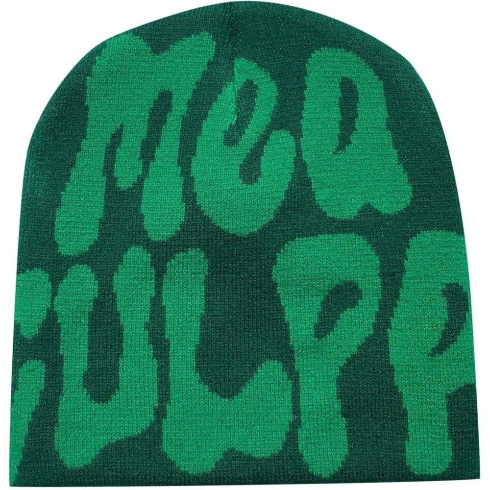 imageBonnet MEA Y2K Bonnet tricot pour Homme et Femme Bonnet Souple et Bonnet en Tricot Unisexe01 arme verte