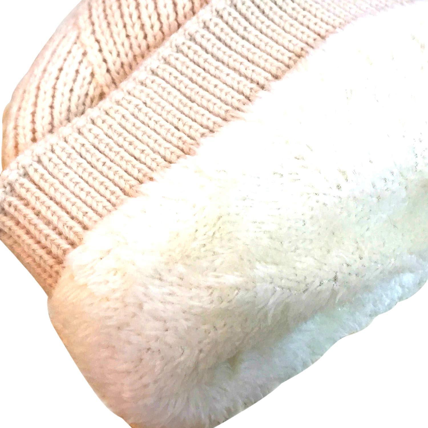 imageBonnet dhiver tricot avec lunettes unisexeBlanc