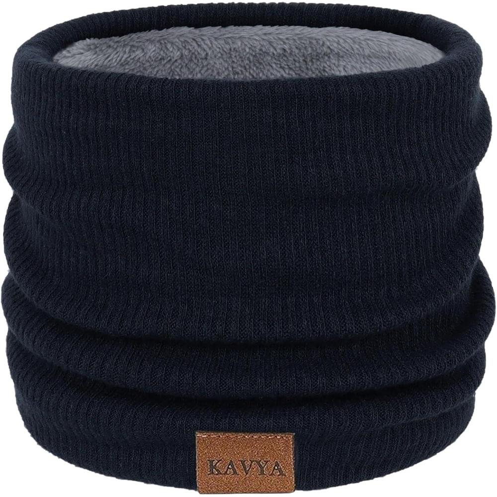 imageKavya Cache Cou Homme Femme Tour de Cou Homme Tricot Cache Cou Moto Rembourr Echarpe Homme Hiver Convient Pour Le Ski et Le CyclismeBleu