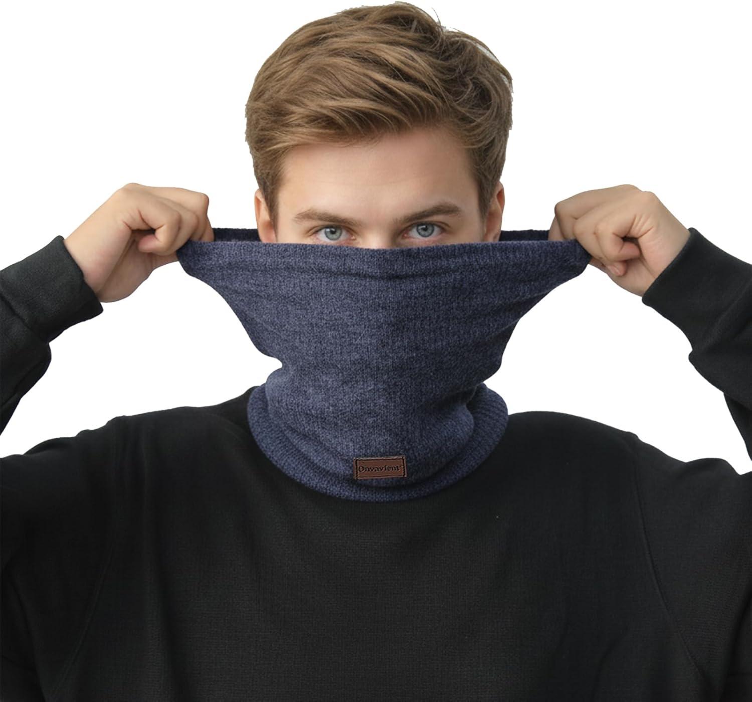 imagecharpe Hommes Hiver Tubulaire Foulard Ski Chaud Cache CouCou Hiver charpe Coupe Cagoule Cachelastique pais Doux Fleece Echarpe Hommes et FemmesCou Gaiter MasqueType1violet