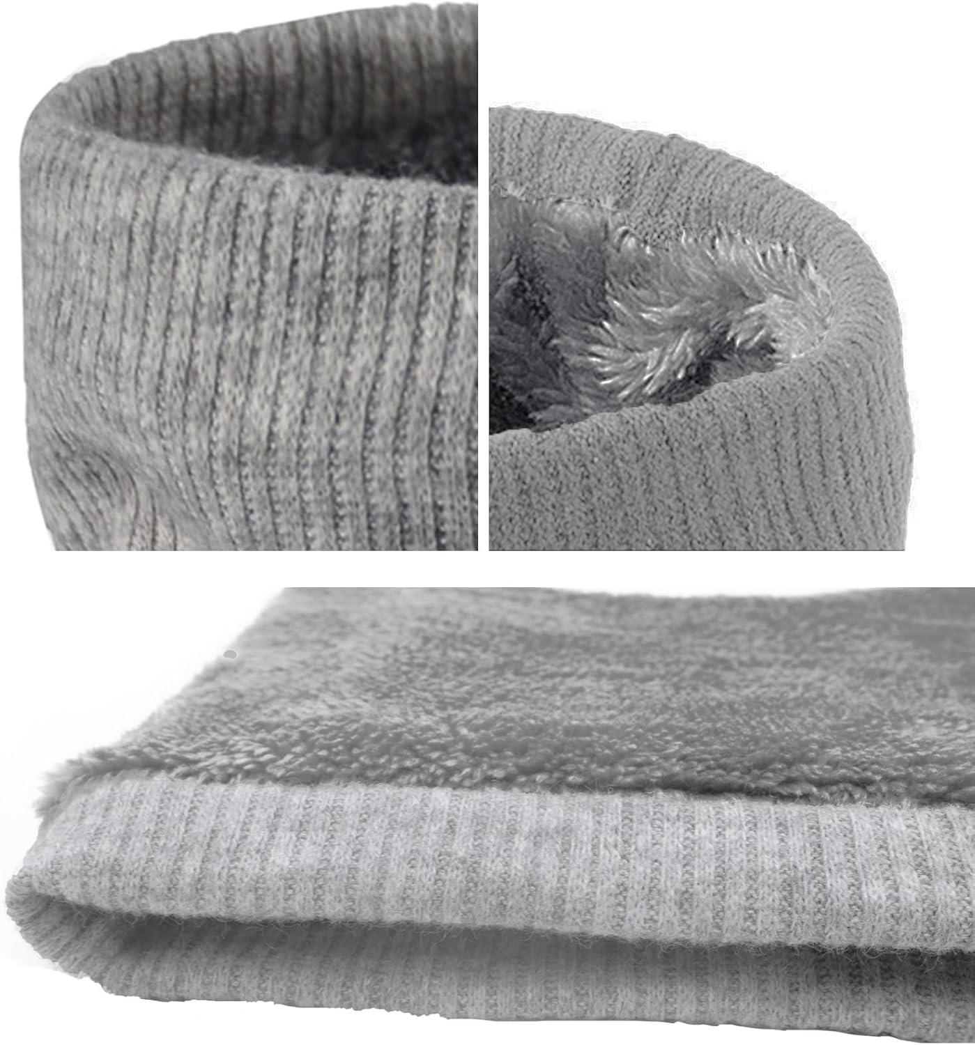imagecharpe Hommes Hiver Tubulaire Foulard Ski Chaud Cache CouCou Hiver charpe Coupe Cagoule Cachelastique pais Doux Fleece Echarpe Hommes et FemmesCou Gaiter MasqueType1gris Clair