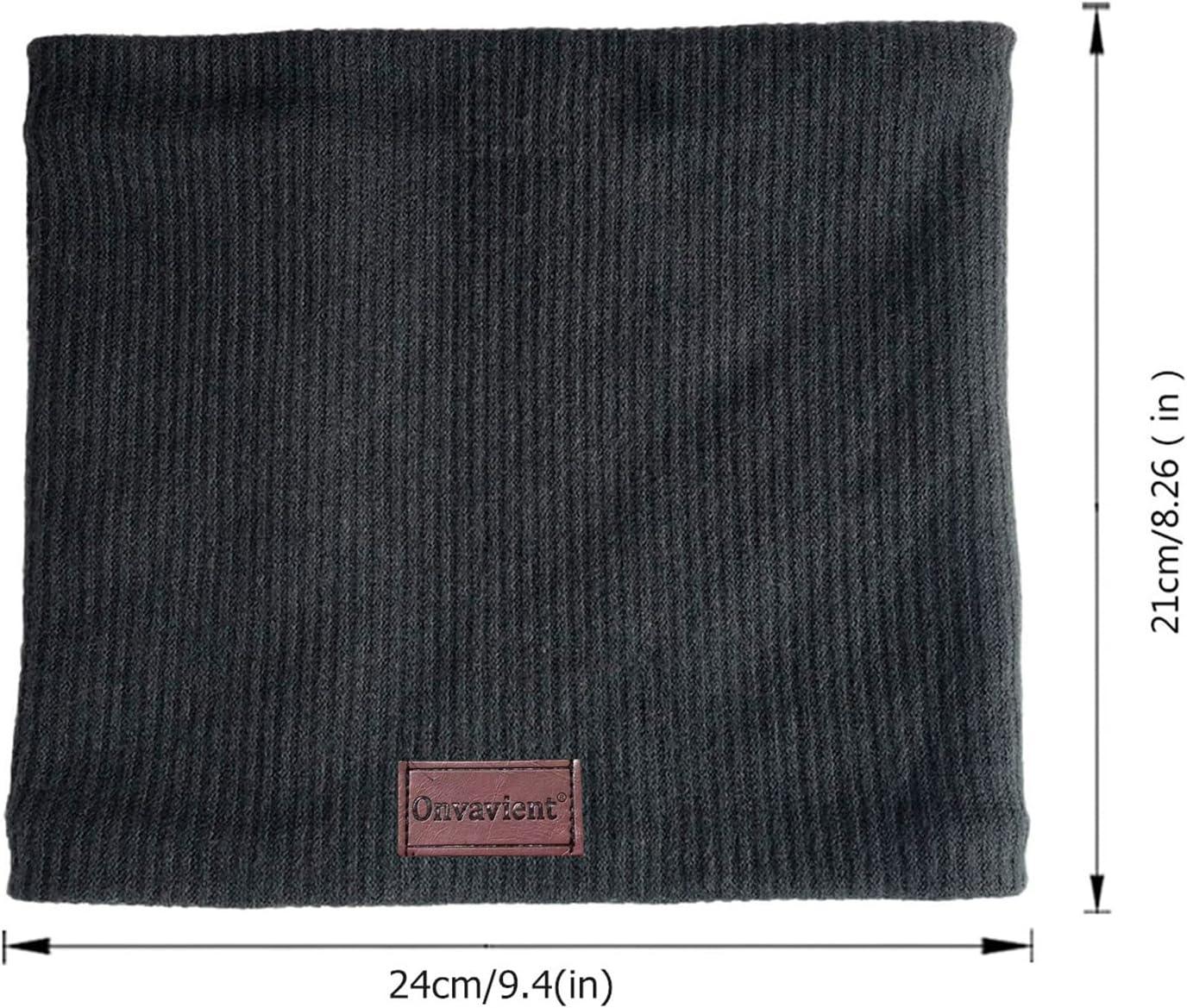 imagecharpe Hommes Hiver Tubulaire Foulard Ski Chaud Cache CouCou Hiver charpe Coupe Cagoule Cachelastique pais Doux Fleece Echarpe Hommes et FemmesCou Gaiter MasqueType12pcsnoir