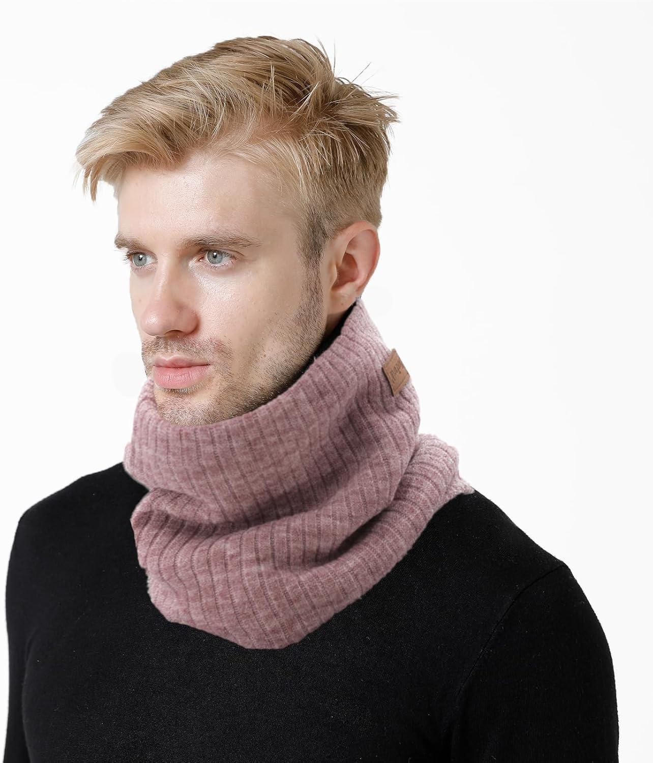 imagecharpe Hommes Hiver Tubulaire Foulard Ski Chaud Cache CouCou Hiver charpe Coupe Cagoule Cachelastique pais Doux Fleece Echarpe Hommes et FemmesCou Gaiter MasqueType2rose