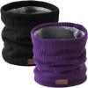Type2-2pcs-noir+violet Foncé