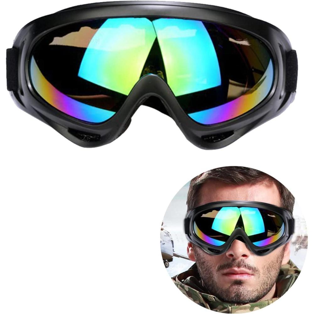 imageLunettes de Ski Masques Snowboard Masque de Ski Lunettes de Moto Masque de Ski Pro Antibue Lunettes de Ski Moto Lunettes de Protection Pour Moto Ski Vlo Pche UV Protection Unisex