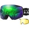 A-Monture noire Revo Vert Vlt 15% + Verre jaune