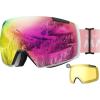 A-Monture blanche Revo Pink Vlt 13% + lentille jaune