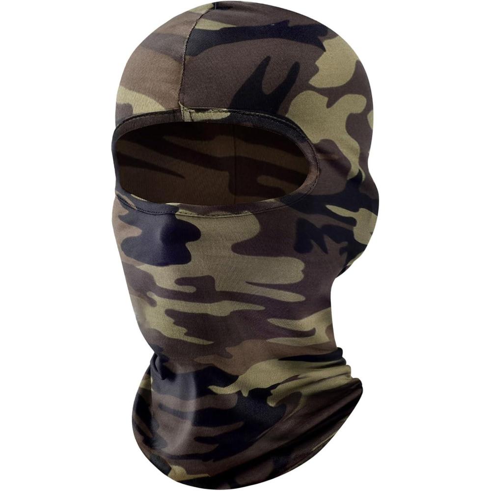imagefuinloth Cagoule Moto AutomneHiver Balaclava Masque de Ski Respirant pour Hommes et FemmesCamouflage