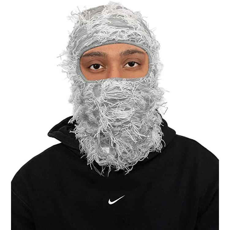 imageCagoule en dtresse Tricot Masque de Ski intgral Masque de dtresse Tendance Taille Unique pour lhiver CoupeVent CacheCou pour Homme et Femme13