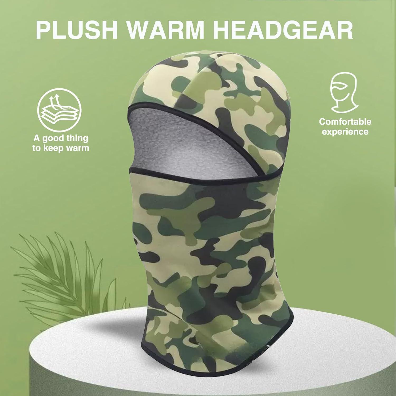 image:imageFadcaer Cagoule Masque de Ski Enfant Cagoule dhiver pour Enfant Chaud Cagoule Balaclava Cagoule CoupeVent Masque de Ski Thermique Hiver Cagoule ChaudeCamouflage E