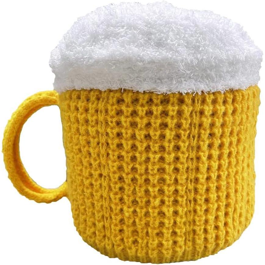 image:imageFGFDampampOU Bonnet Drles pour Hommes Femmes Bonnet Chapeau Hiver en Tricot Chaud Watch Cap Chapeau de Nol Cadeaux Drles pour UnisexeJaune