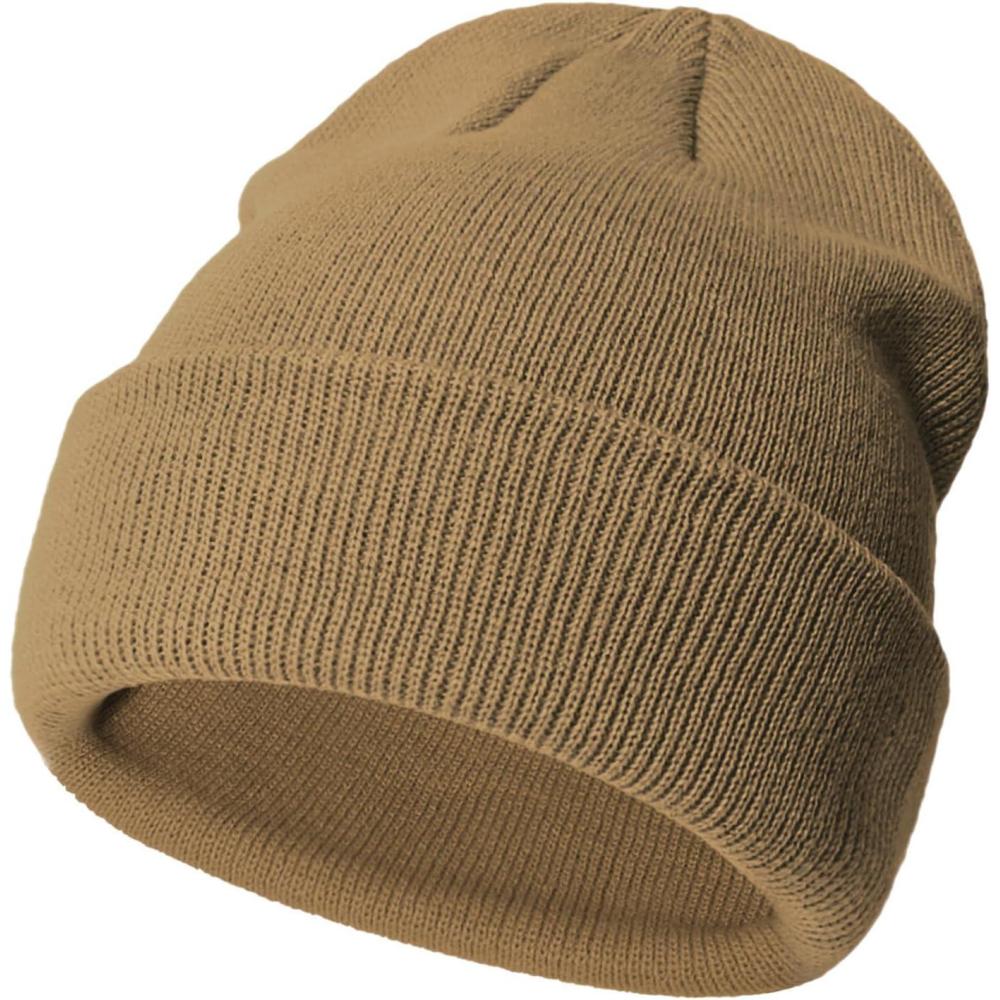 image:imageBonnet dhiver pour bb et enfant Tricot doux Unisexe Pour bb garon et fille de 3 mois 6 ansKaki 01