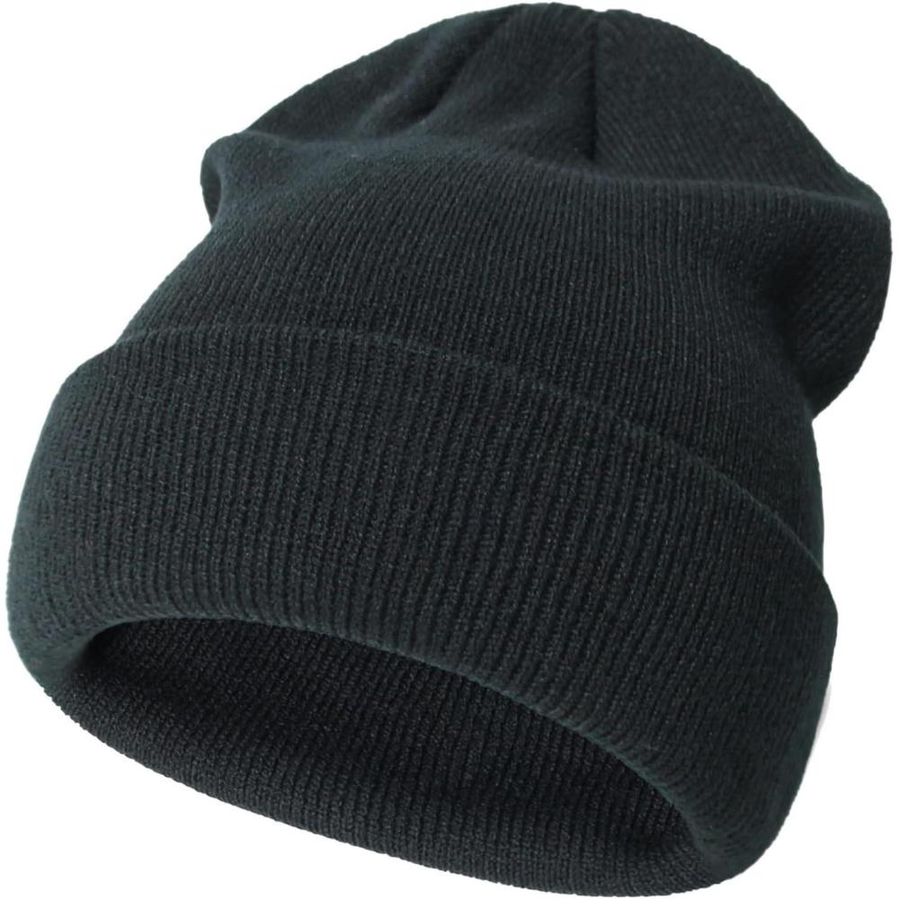image:imageBonnet dhiver pour bb et enfant Tricot doux Unisexe Pour bb garon et fille de 3 mois 6 ansNoir 01