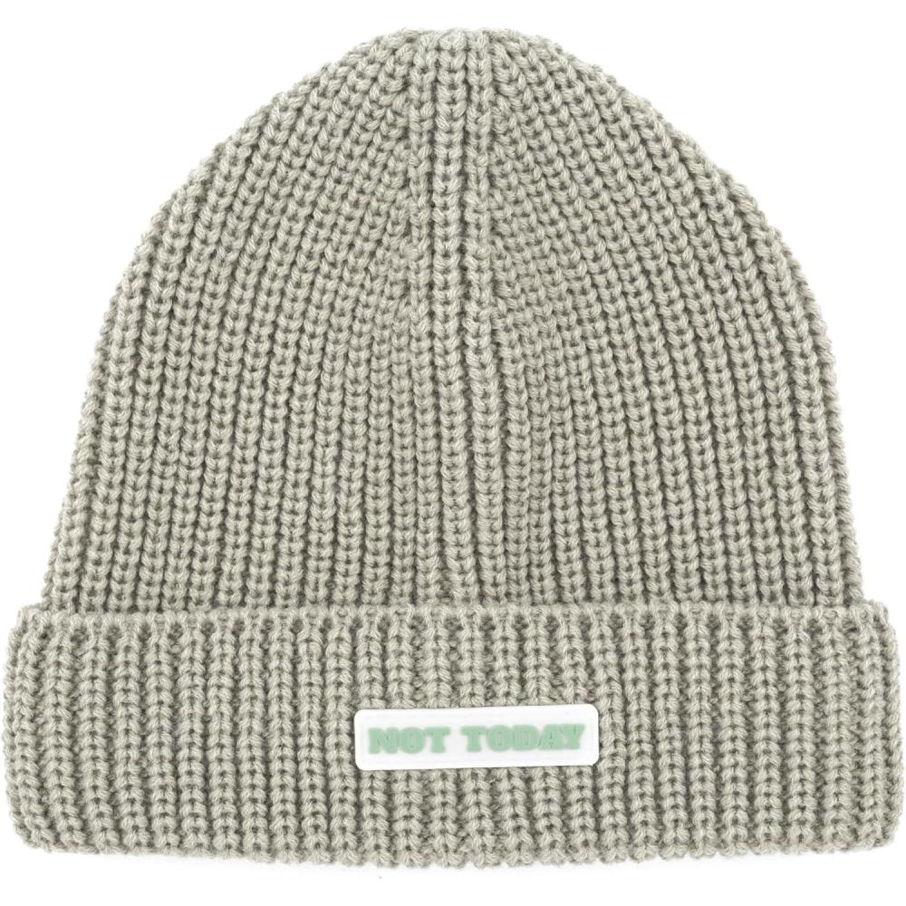image:imagefisura Bonnet dhiver unisexe avec message original bonnet revers doux et confortable pour femme et homme Taille unique ide cadeau amusante et originale pour les jours froidsAujourdhui Gris