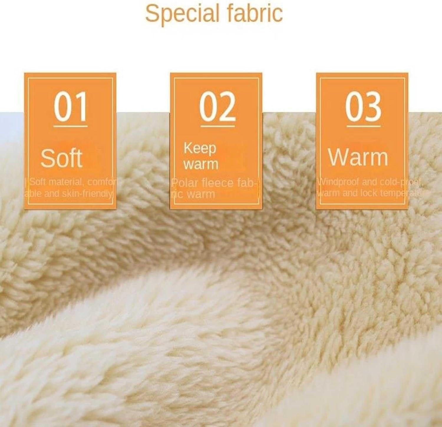 image:imageCagoule thermique unisexe en sherpa Masque de ski Coupevent charpe thermique Chapeau dhiver en polaire avec cachecou pour homme et femmeNoir